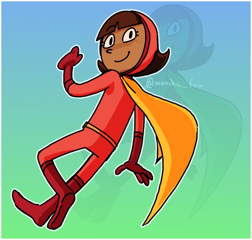 becky botsford and wordgirl (wordgirl) drawn by monika-fan