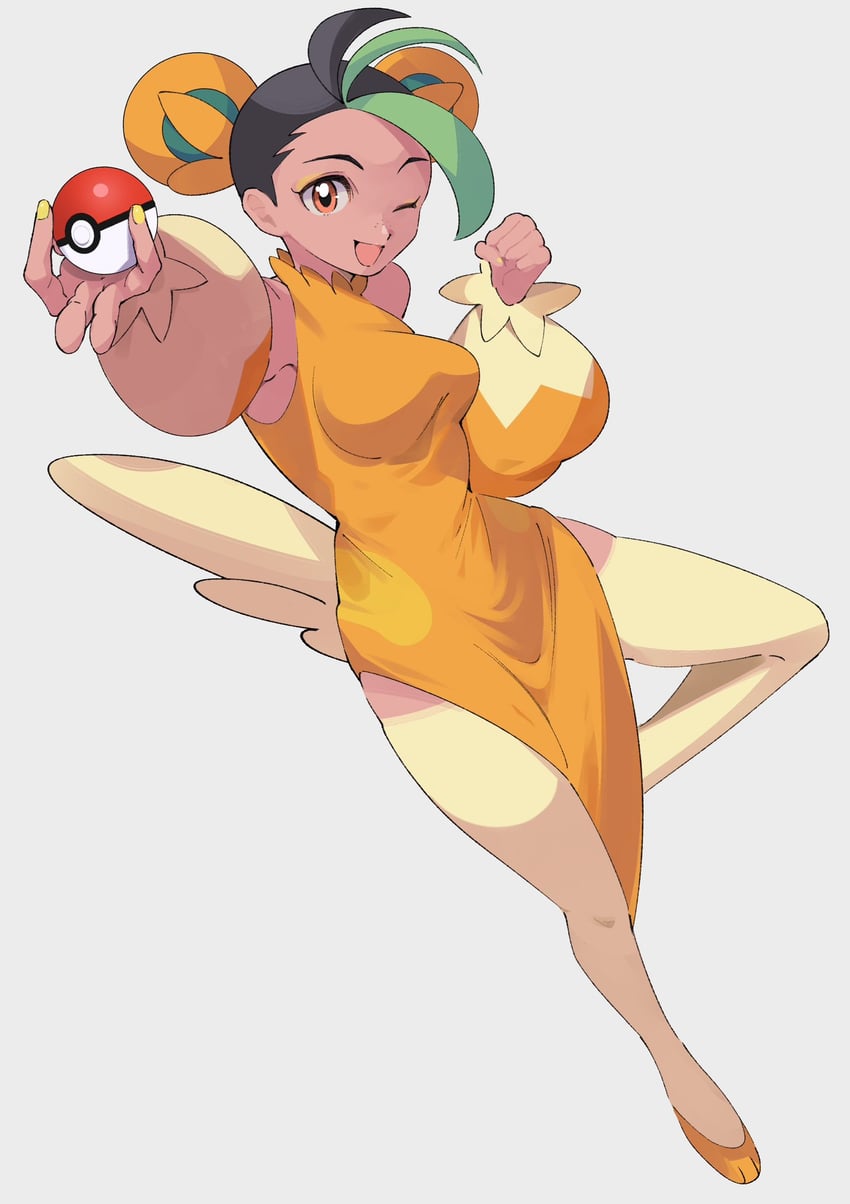 nemona and pawmot (pokemon and 1 more) drawn by patata_sms