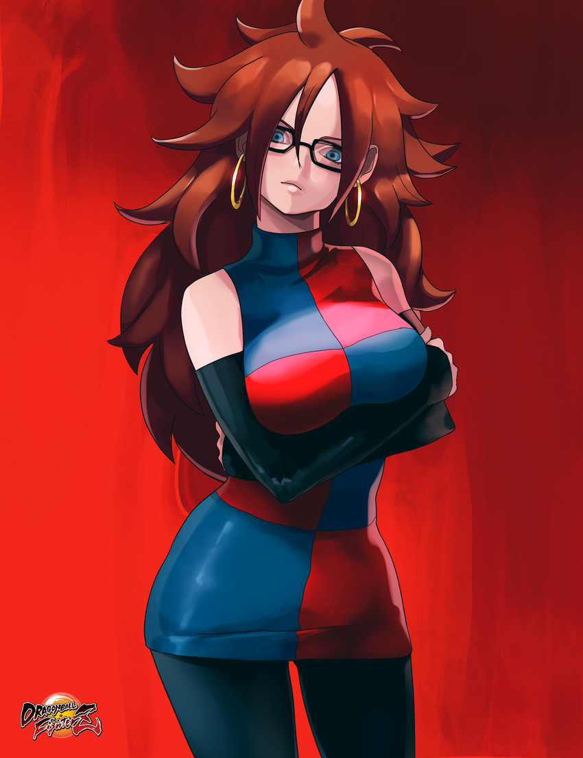 android 21 (dragon ball and 1 more) drawn by sanefox