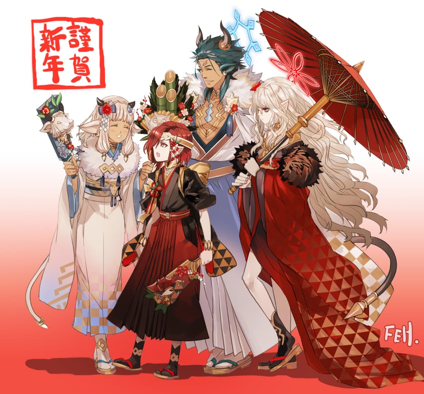 ash, embla, askr, and elm (fire emblem and 1 more) drawn by nanathuika