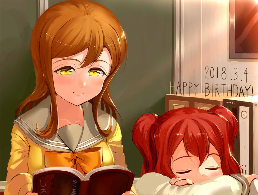 kunikida hanamaru and kurosawa ruby (love live! and 1 more) drawn by jyon