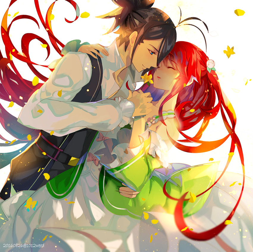 theresia van astrea and wilhelm (re:zero kara hajimeru isekai seikatsu) drawn by weed_(astarone)