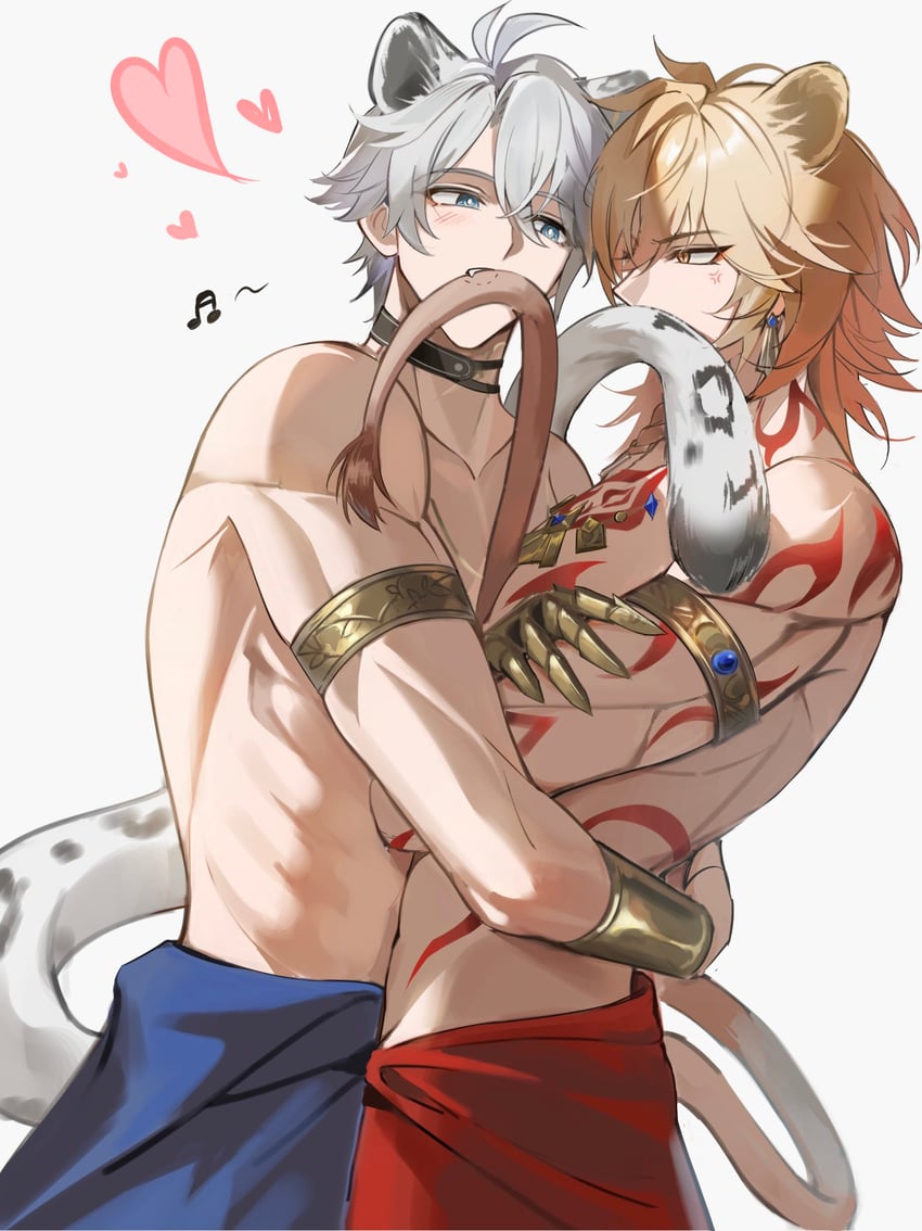 phainon and mydei (honkai and 1 more) drawn by suamk2