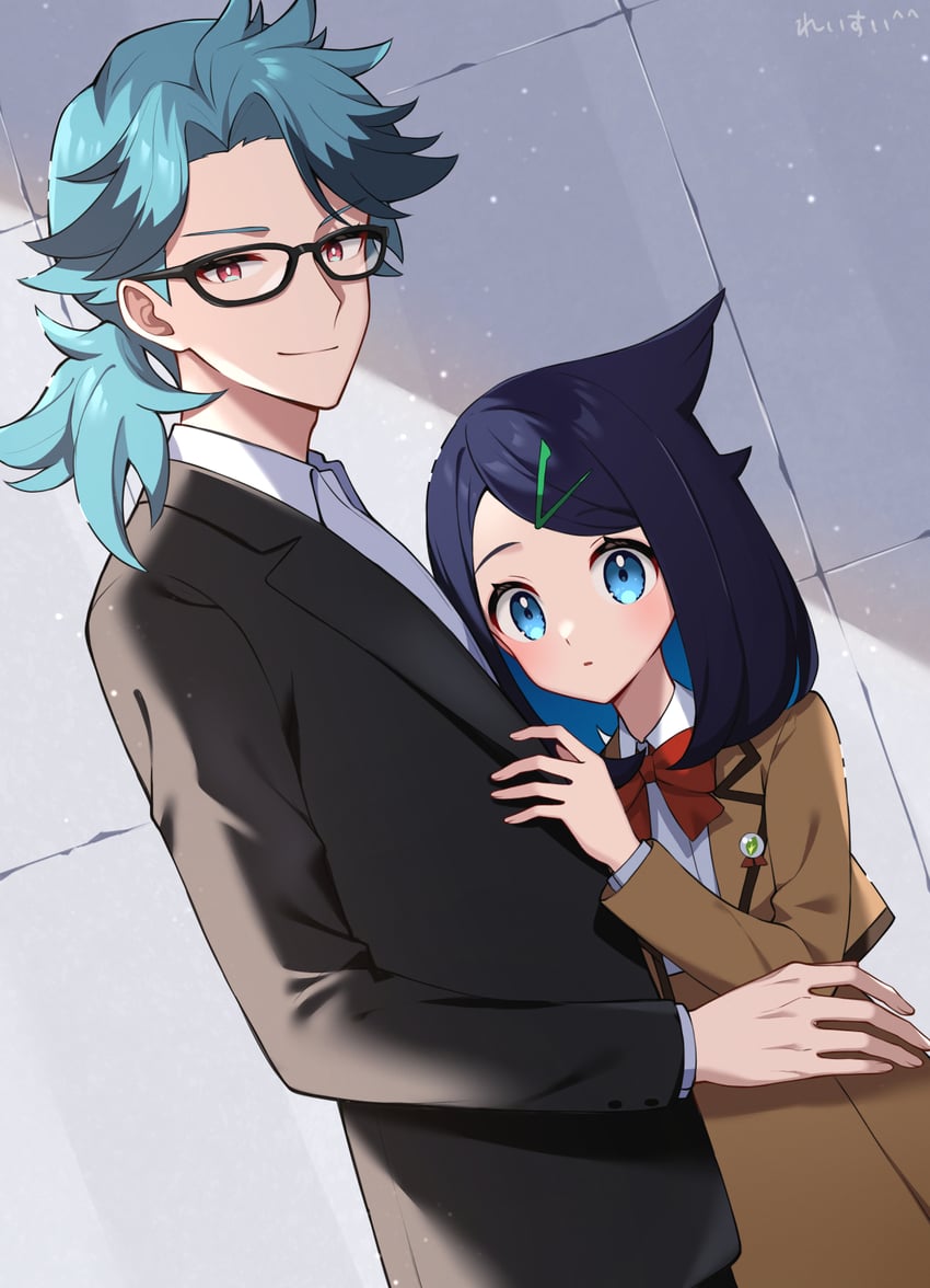 liko and spinel (pokemon and 1 more) drawn by reisui_(sui_neko22)