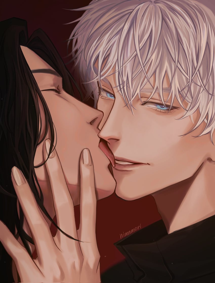 gojou satoru and getou suguru (jujutsu kaisen) drawn by yunomiuu