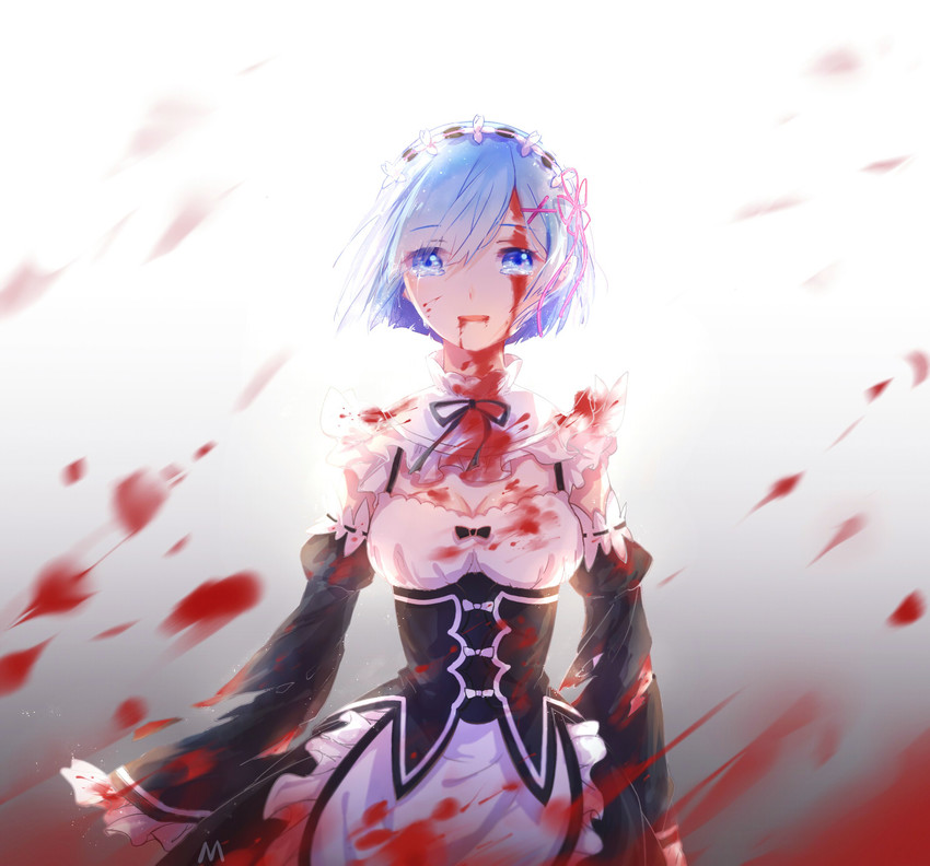 rem (re:zero kara hajimeru isekai seikatsu) drawn by catsir