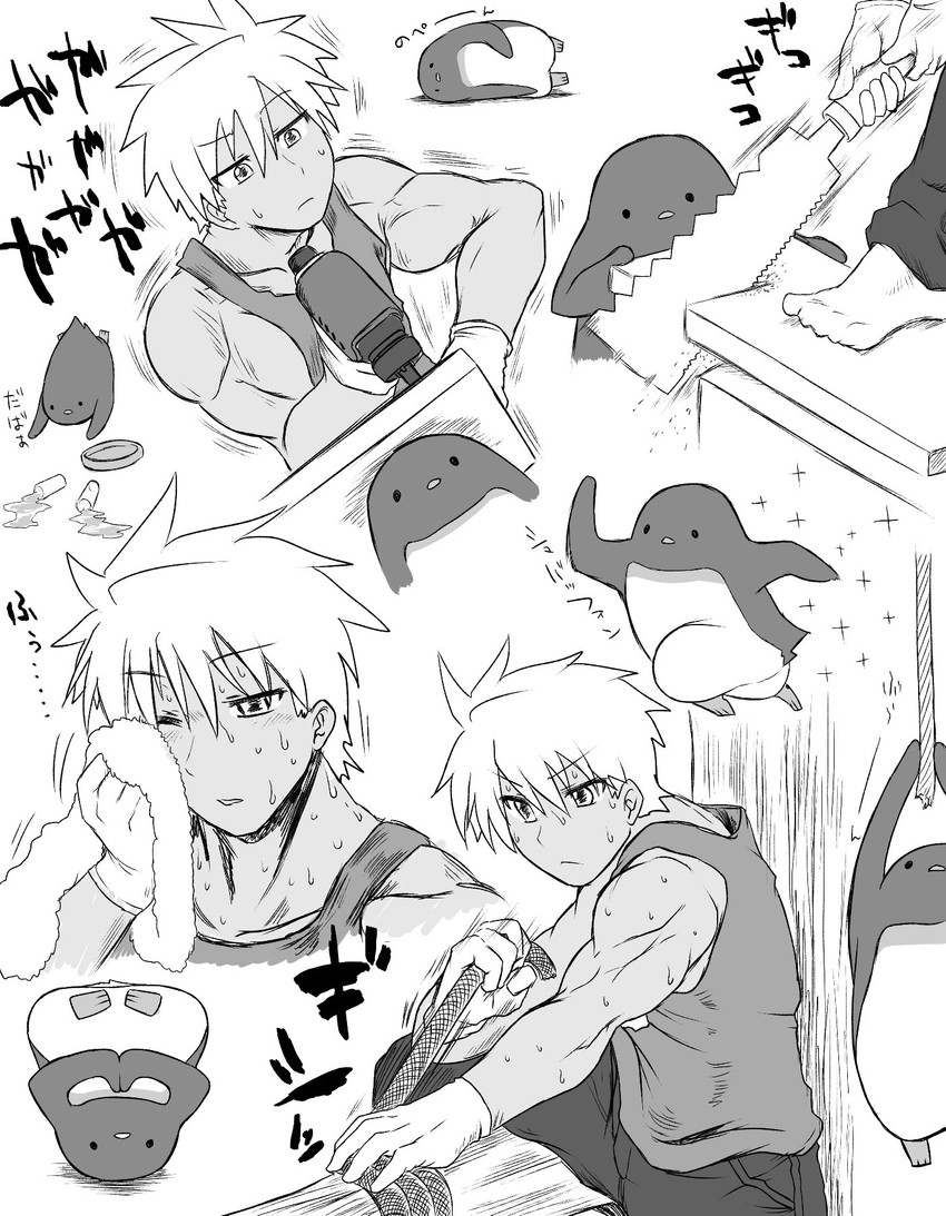 hijikata-san and koshirae kenji (original) drawn by m.m