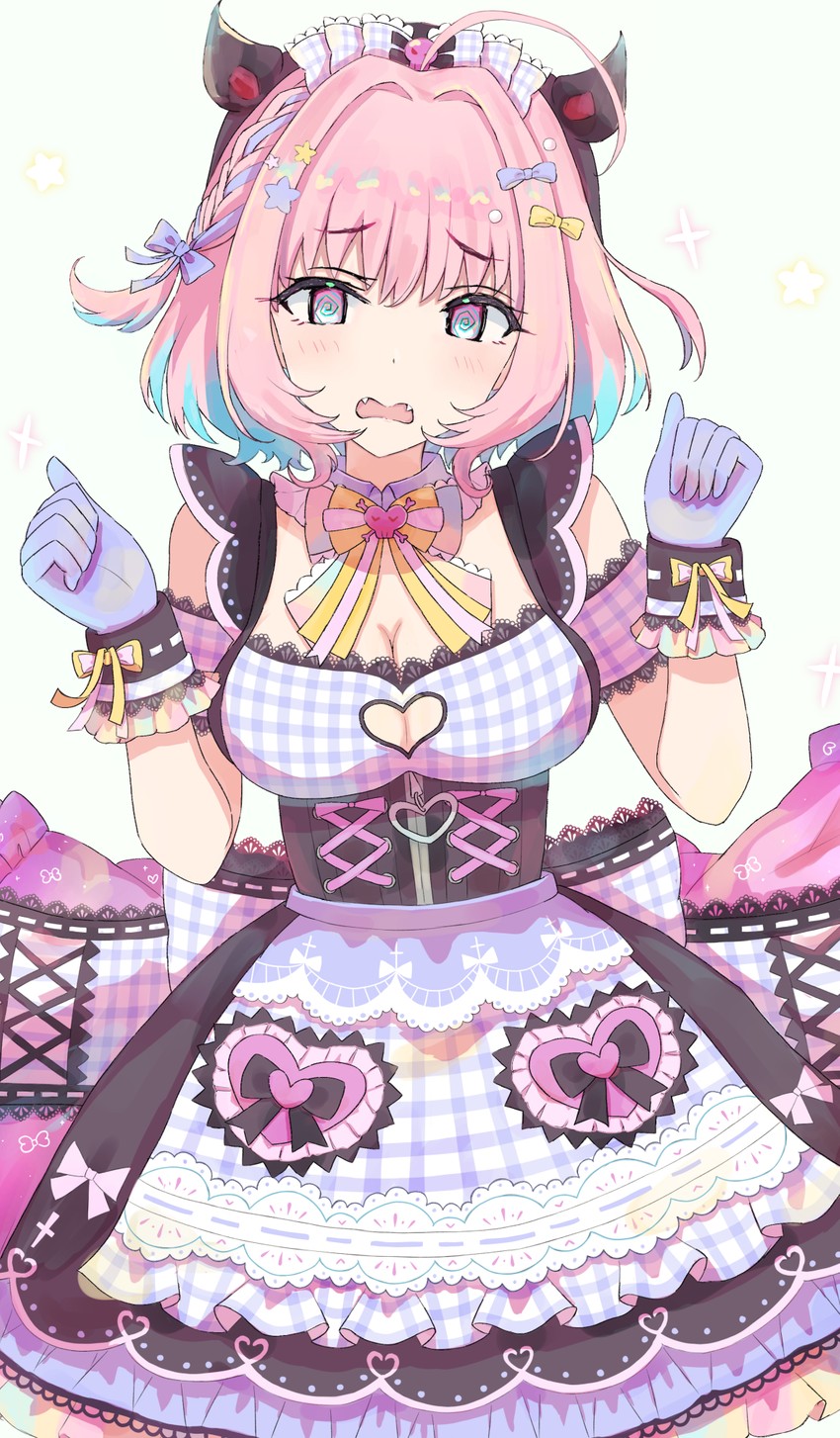 yumemi riamu (idolmaster and 2 more) drawn by sateto_(user_knrf2332)