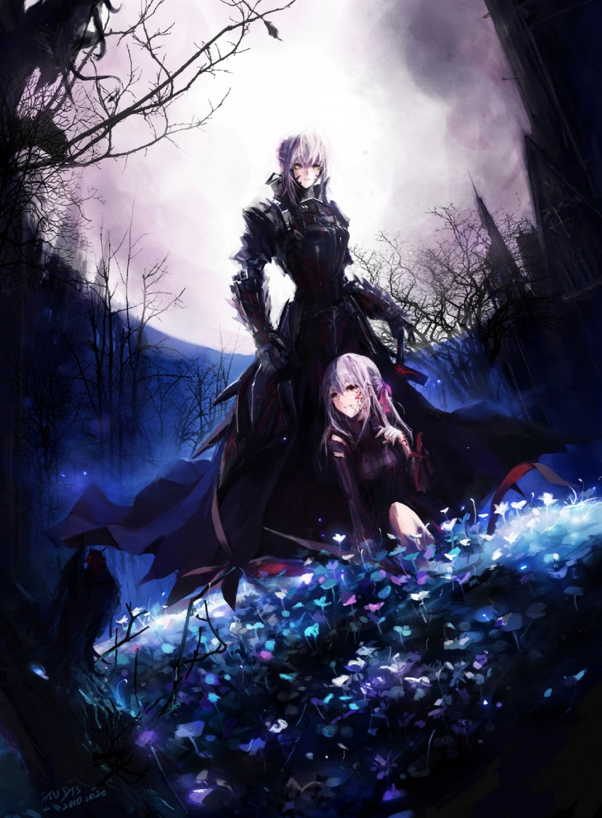 artoria pendragon, saber alter, matou sakura, and dark sakura (fate and 2 more) drawn by stu_dts