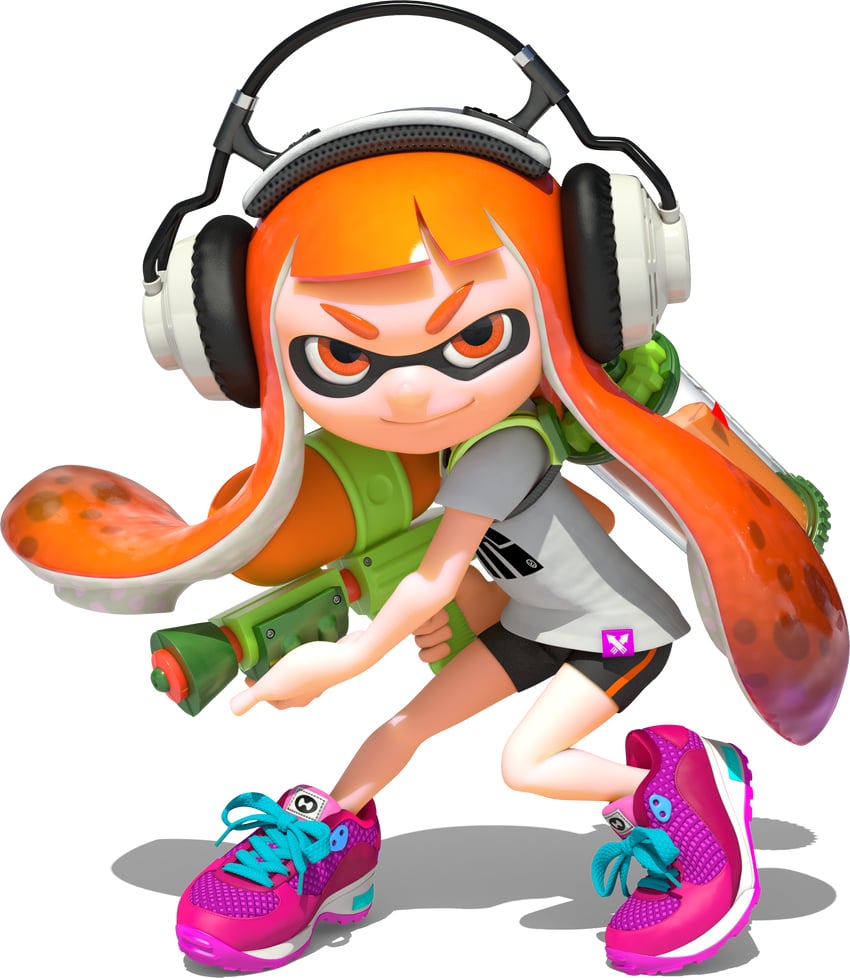 inkling player character, inkling girl, and kaori (splatoon and 1 more)