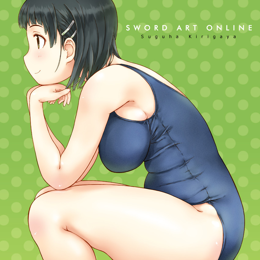kirigaya suguha (sword art online) drawn by takagi_hideaki