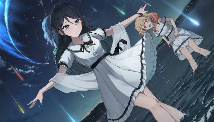 tenma saki and hoshino ichika (project sekai) drawn by yedeul
