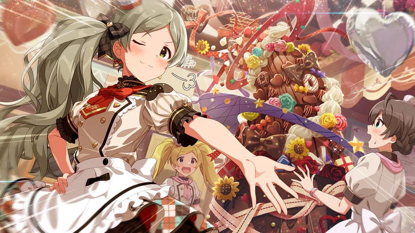 sakuramori kaori, handa roco, and emily stewart (idolmaster and 2 more)