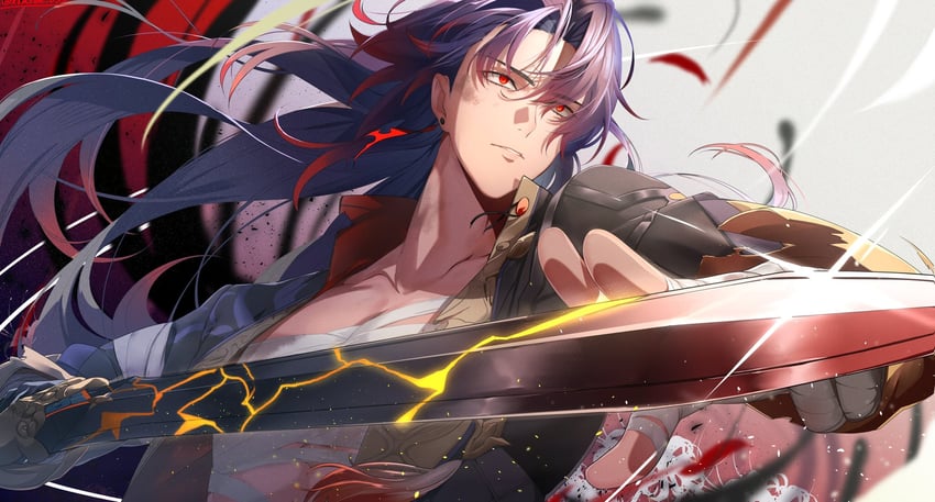 blade (honkai and 1 more) drawn by kotarou_033