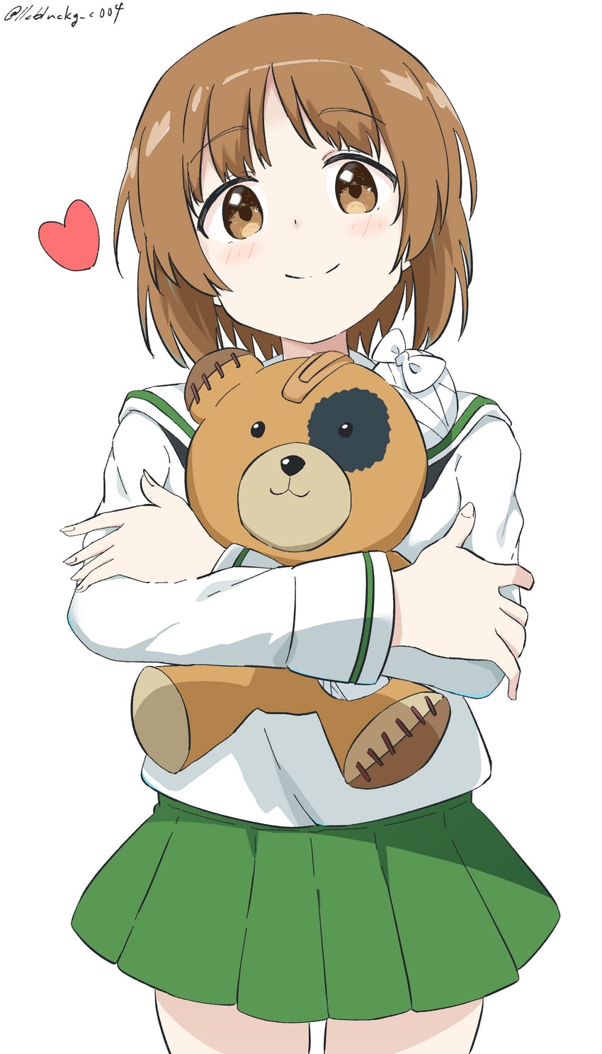nishizumi miho and boko (girls und panzer) drawn by cynical_(llcbluckg_c004)