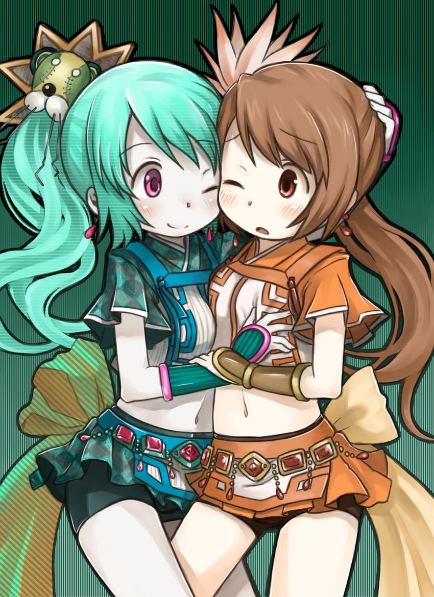 yui tsuruno and uwasa no tsuruno (mahou shoujo madoka magica and 1 more) drawn by zangetsumaru