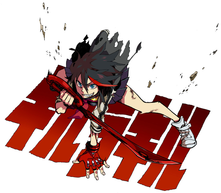 matoi ryuuko and senketsu (kill la kill) drawn by kuroda_(nanchara_flight)