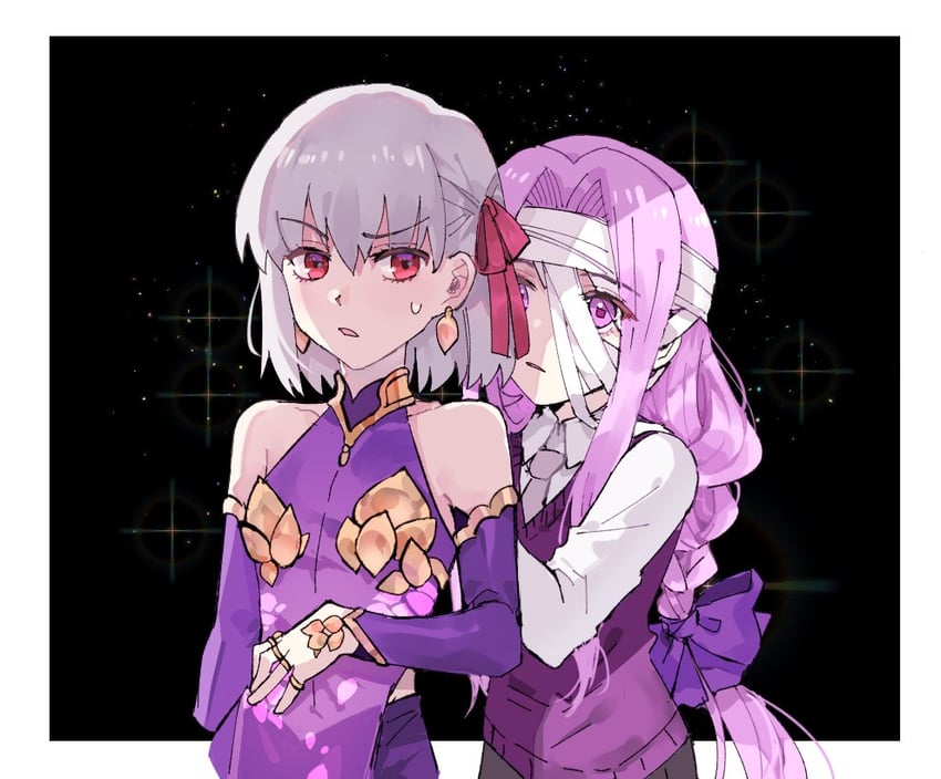 medusa and kama (fate and 1 more) drawn by appleale19
