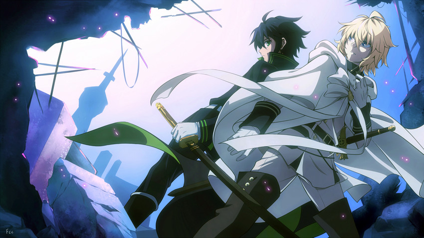 hyakuya yuuichirou and hyakuya mikaela (owari no seraph) drawn by fcc_(fengcheche)