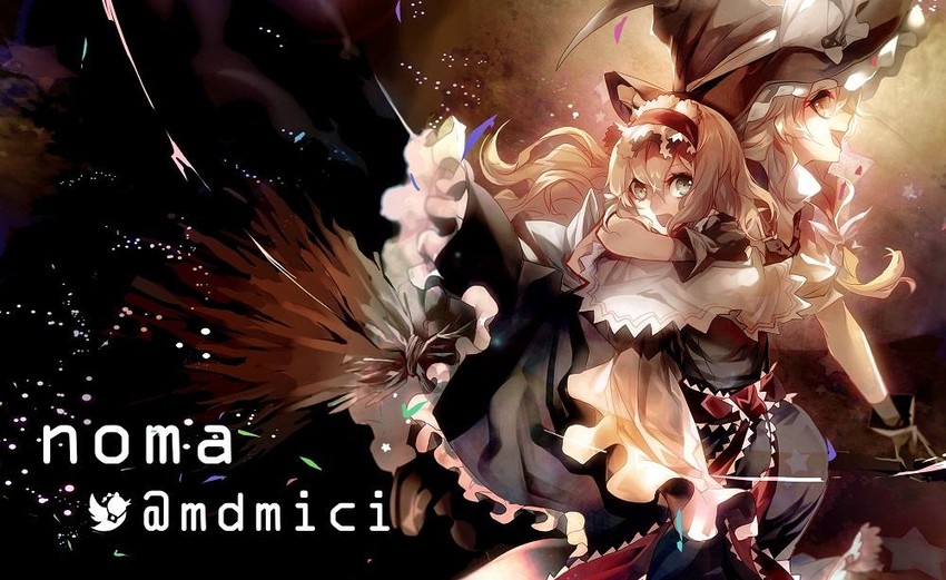 kirisame marisa and alice margatroid (touhou) drawn by no-kan