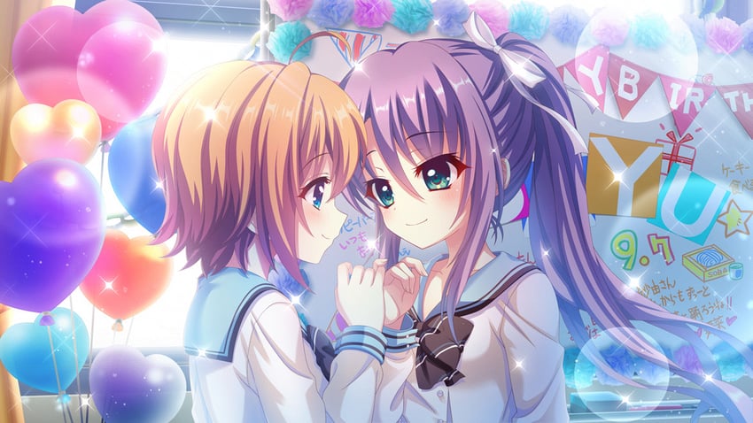 shikimiya mana and tsukisaka sayu (re:stage!) drawn by izumi_tsubasu