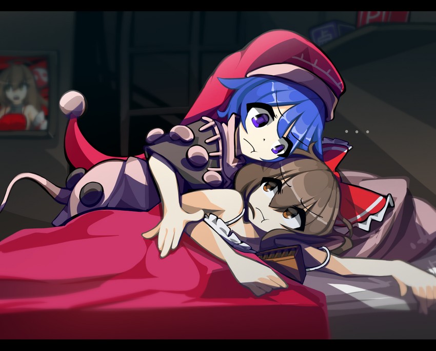 hakurei reimu, doremy sweet, and sendai hakurei no miko (touhou and 2 more) drawn by kaliningradg