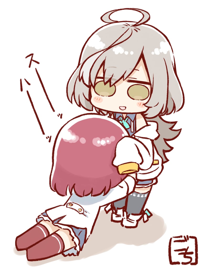 sasaki ran and hatsukano yo (assault lily) drawn by gochisousama_(tanin050)
