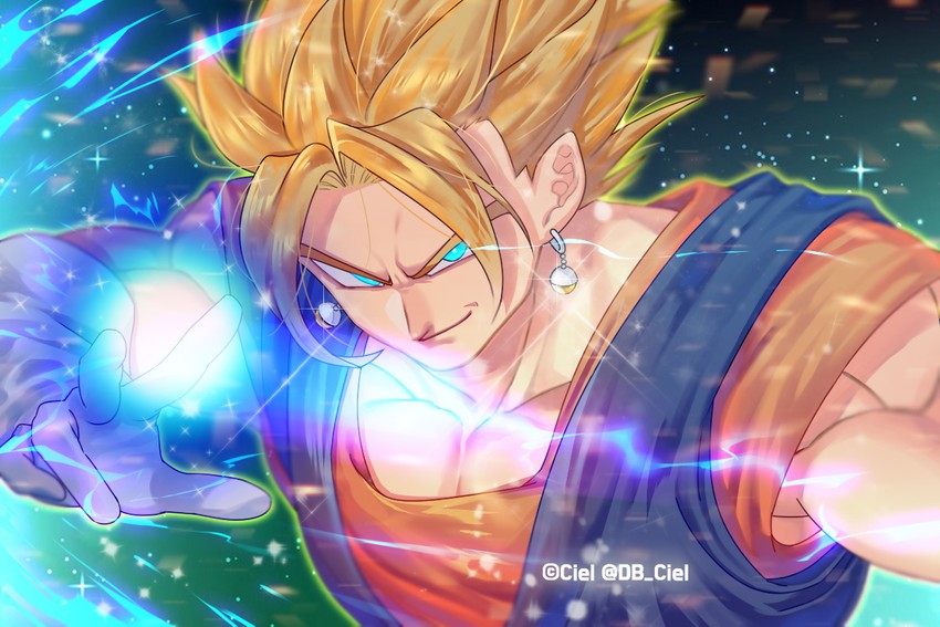 vegetto (dragon ball and 1 more) drawn by tarutobi
