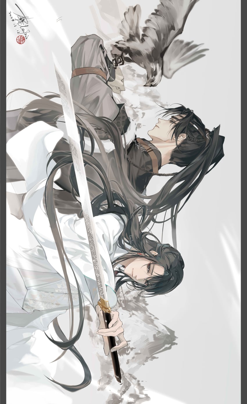 shen zechuan and xiao chiye (qiang jin jiu) drawn by lanfsir