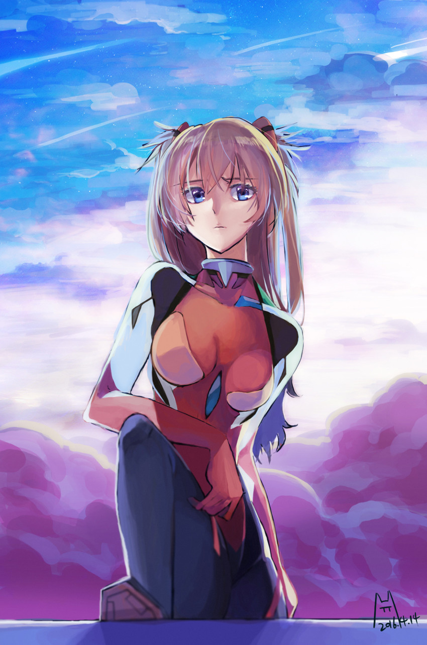 souryuu asuka langley (neon genesis evangelion and 2 more) drawn by kanako_(3321522)