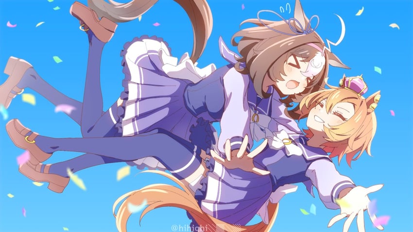 t.m. opera o and meisho doto (umamusume) drawn by hihiqhi