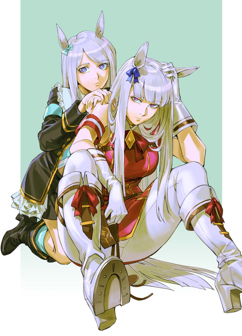 gold ship and mejiro mcqueen (umamusume) drawn by ruukii_drift