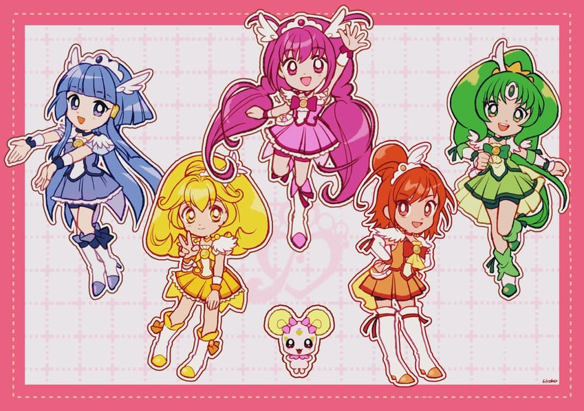 midorikawa nao, kise yayoi, aoki reika, hino akane, hoshizora miyuki, and 6 more (precure and 1 more) drawn by uwded_207