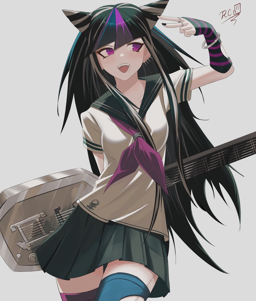mioda ibuki (danganronpa and 1 more) drawn by rivecoder