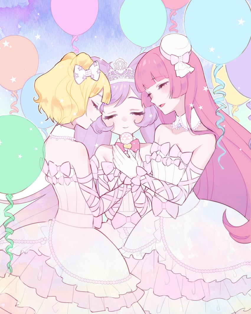 manaka laala, minami mirei, and hojo sophy (pretty series and 1 more) drawn by nanceee_305