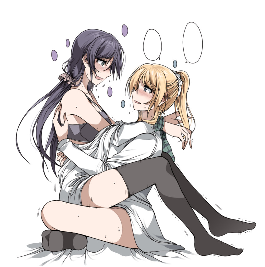 tojo nozomi and ayase eli (love live! and 1 more) drawn by clipe