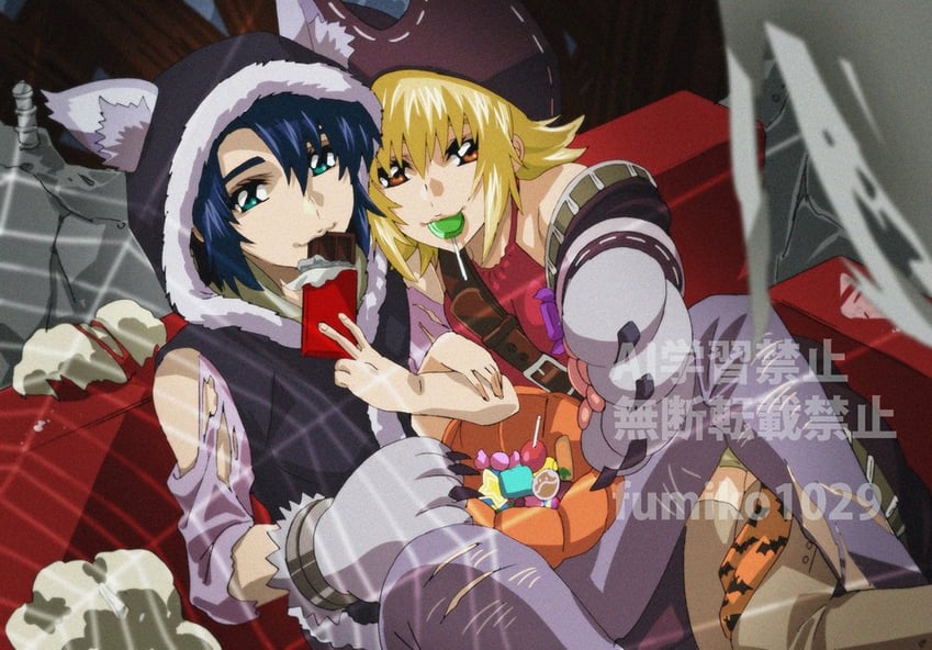 cagalli yula athha and athrun zala (gundam and 2 more) drawn by fumiko_(mesushi)