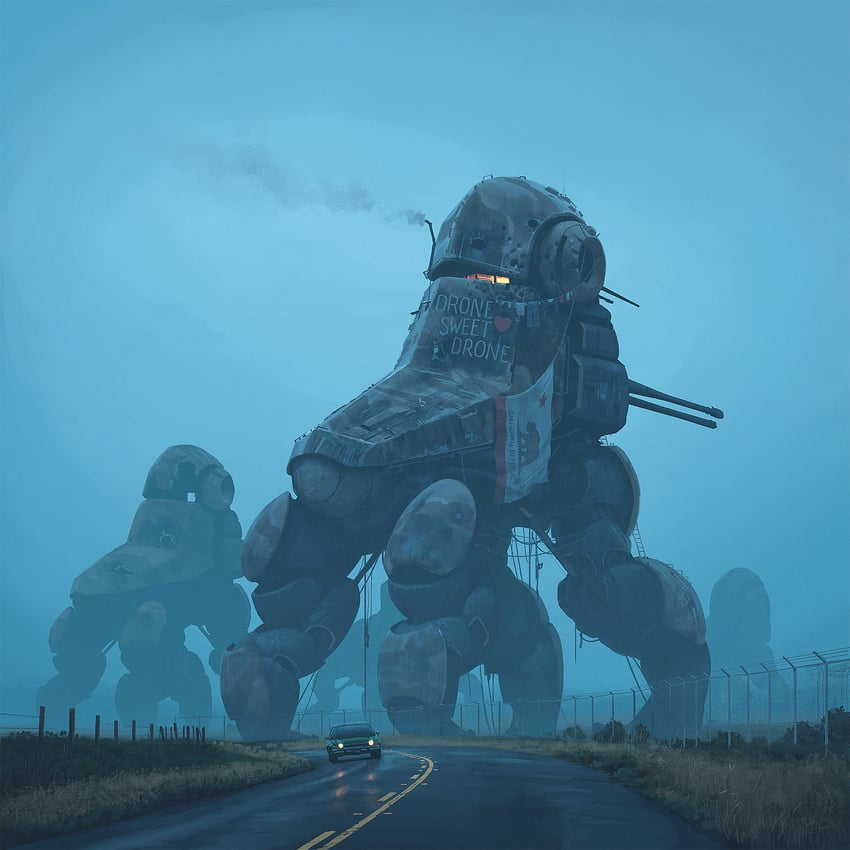 the electric state drawn by simon_stalenhag
