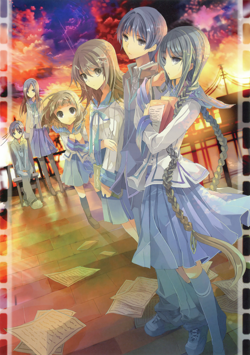 amano tooko, inoue konoha, kotobuki nanase, and takeda chia (bungaku shoujo) drawn by fruit_punch