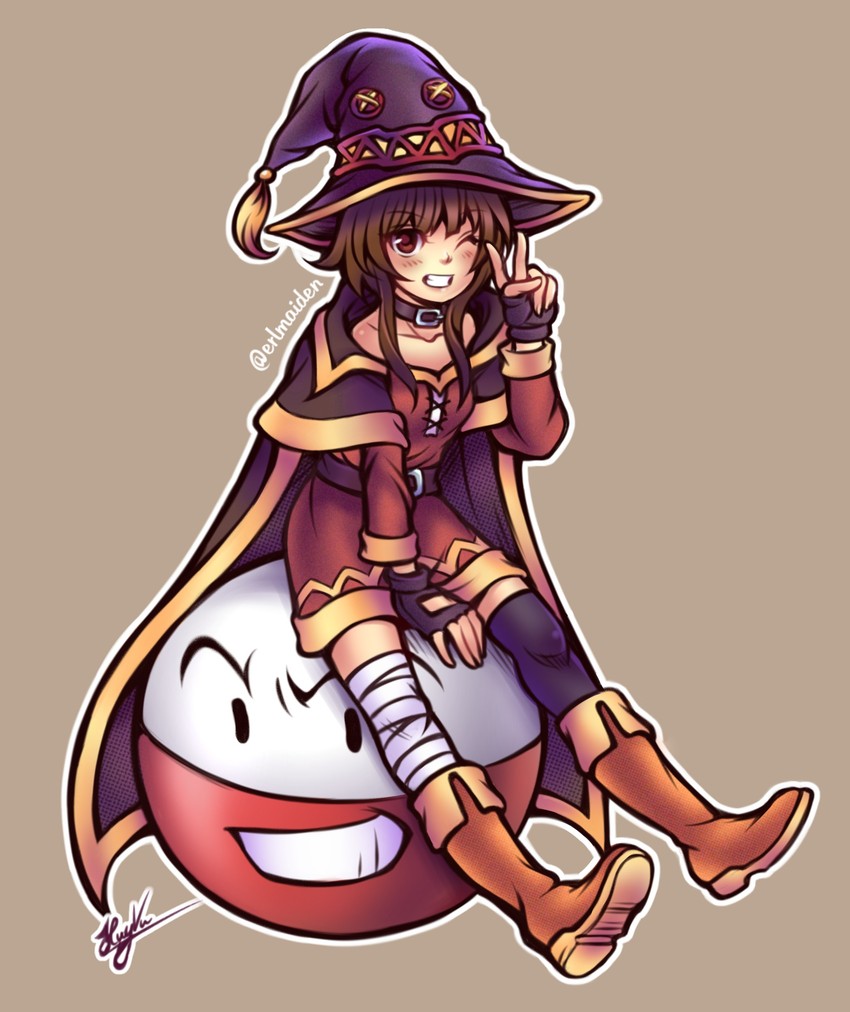 megumin and electrode (pokemon and 1 more) drawn by thaumana