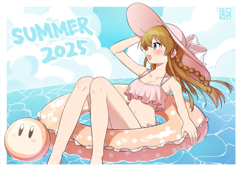 waddle dee and kousaka umi (idolmaster and 3 more) drawn by ngetyan