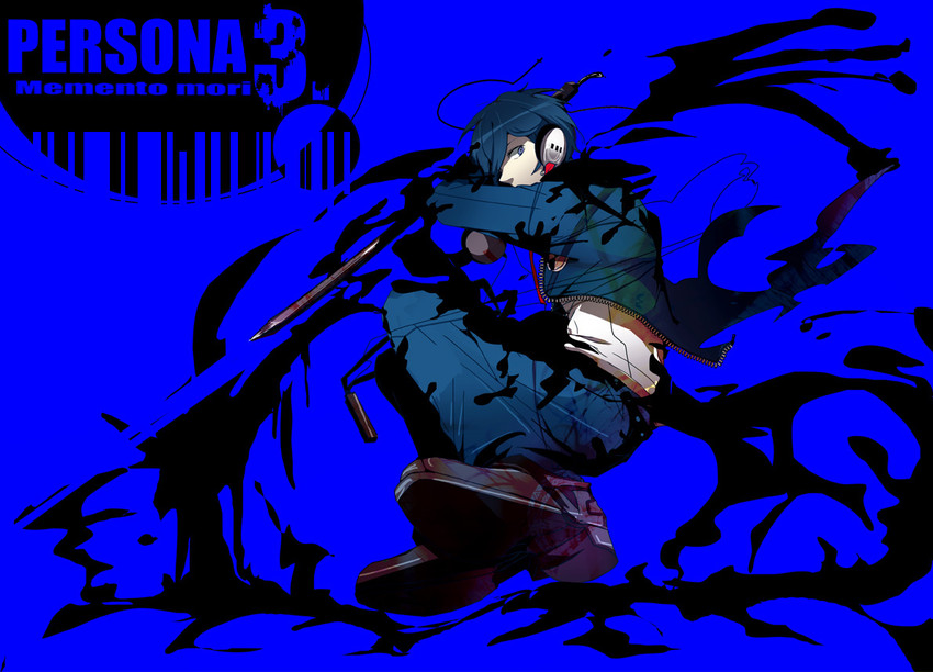yuuki makoto (persona and 1 more) drawn by mushizuka_(mogdance)