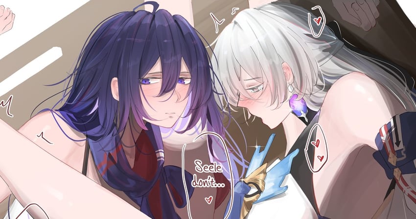 bronya rand and seele (honkai and 1 more) drawn by kaosmccloud