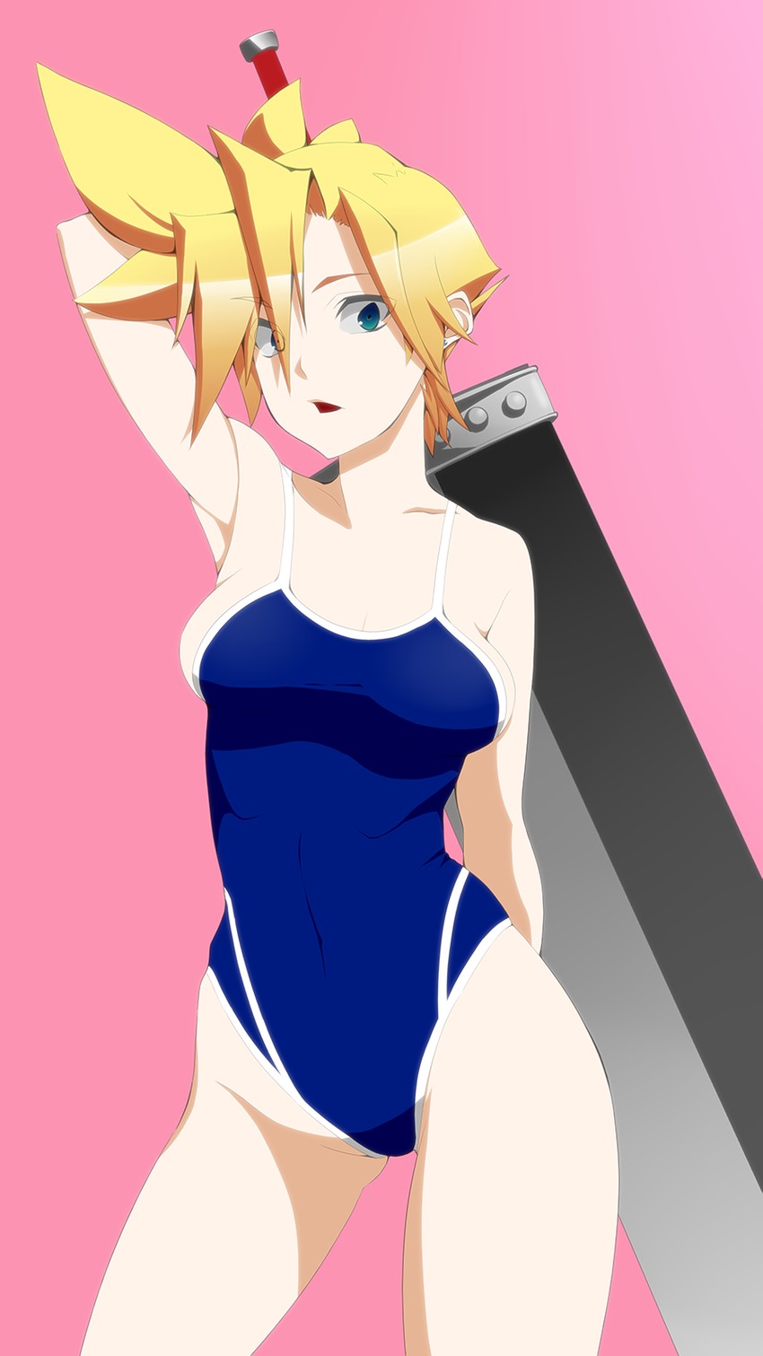 cloud strife (final fantasy and 1 more) drawn by asurin