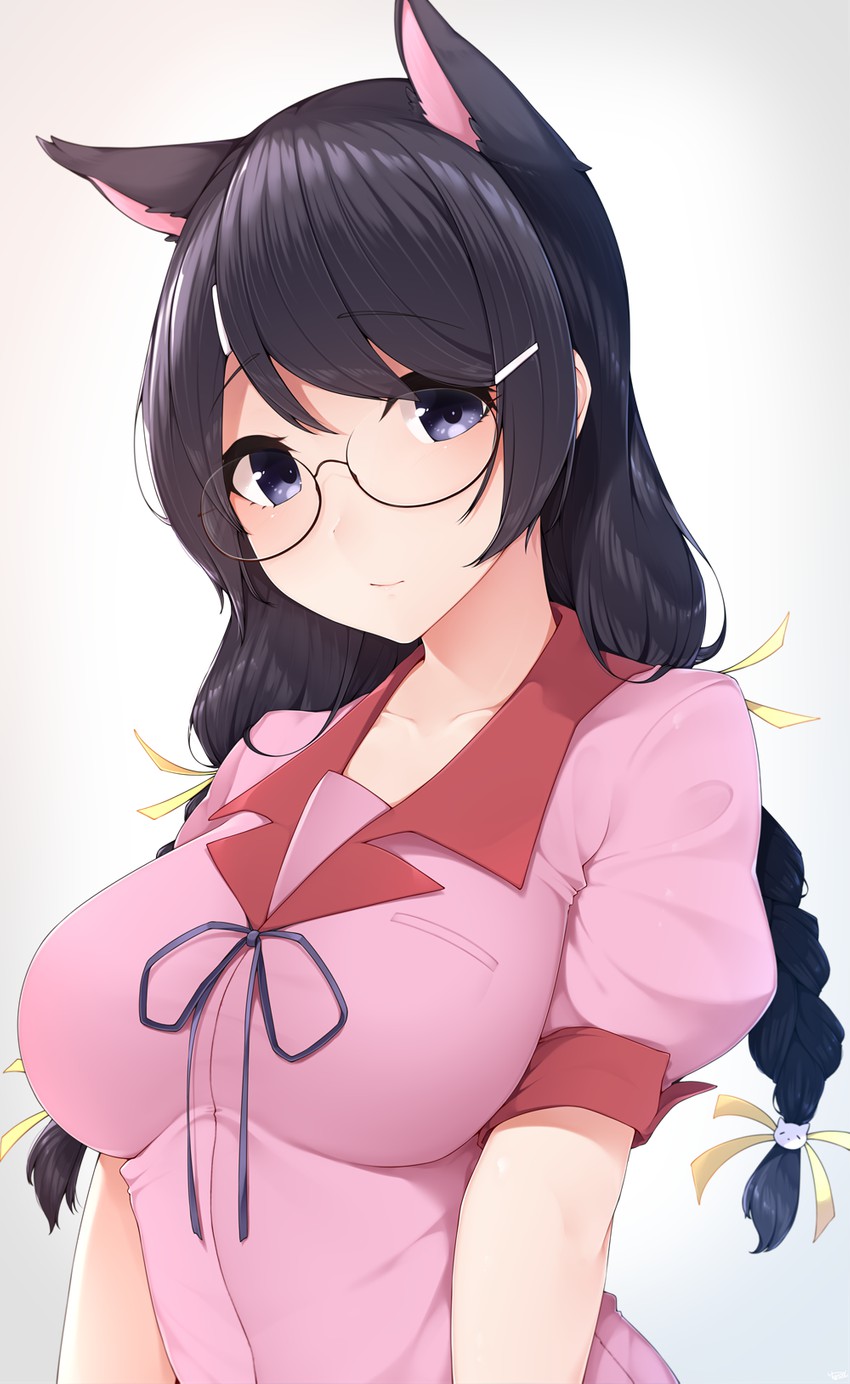 hanekawa tsubasa (monogatari and 1 more) drawn by yukichi_(sukiyaki39)