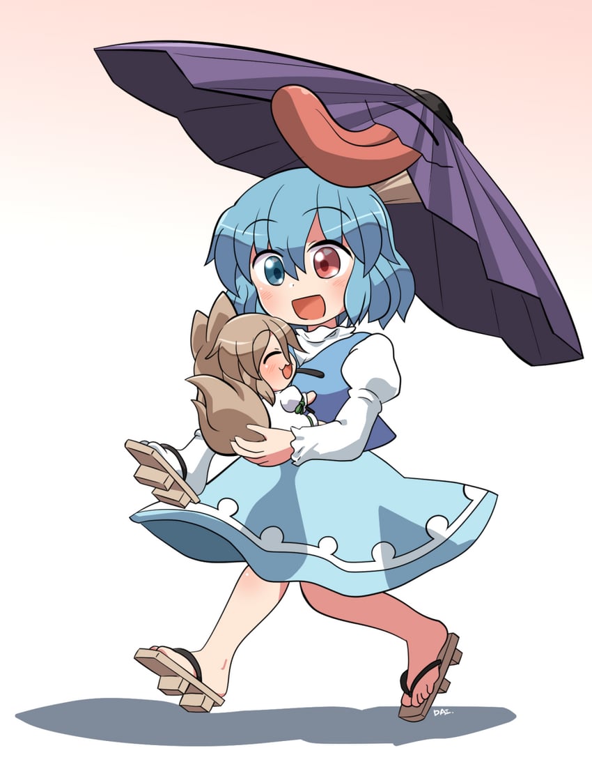 tatara kogasa and kudamaki tsukasa (touhou) drawn by rokugou_daisuke
