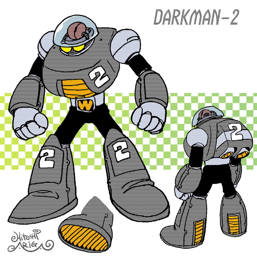 dark man (mega man and 2 more) drawn by ariga_hitoshi