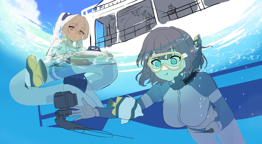 miyu, miyako, saki, and moe (blue archive) drawn by ziki_(gkdlfnzo1245)