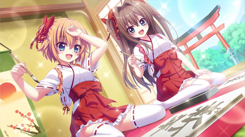 shikimiya mana and shikimiya aone (re:stage!) drawn by izumi_tsubasu