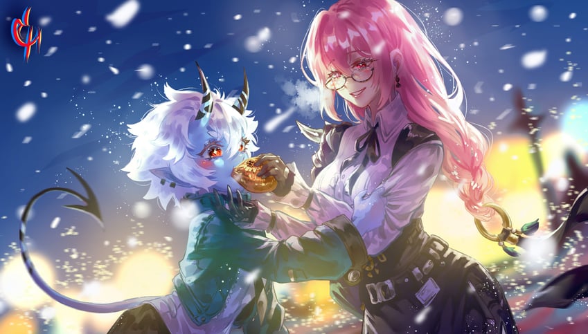tsukishiro yanagi and soukaku (zenless zone zero) drawn by coconuthound